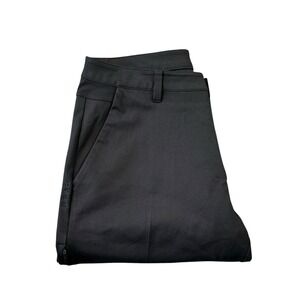 BYLT Solid Black Performance Flat Front Chino Men's Pant Size 36x27
